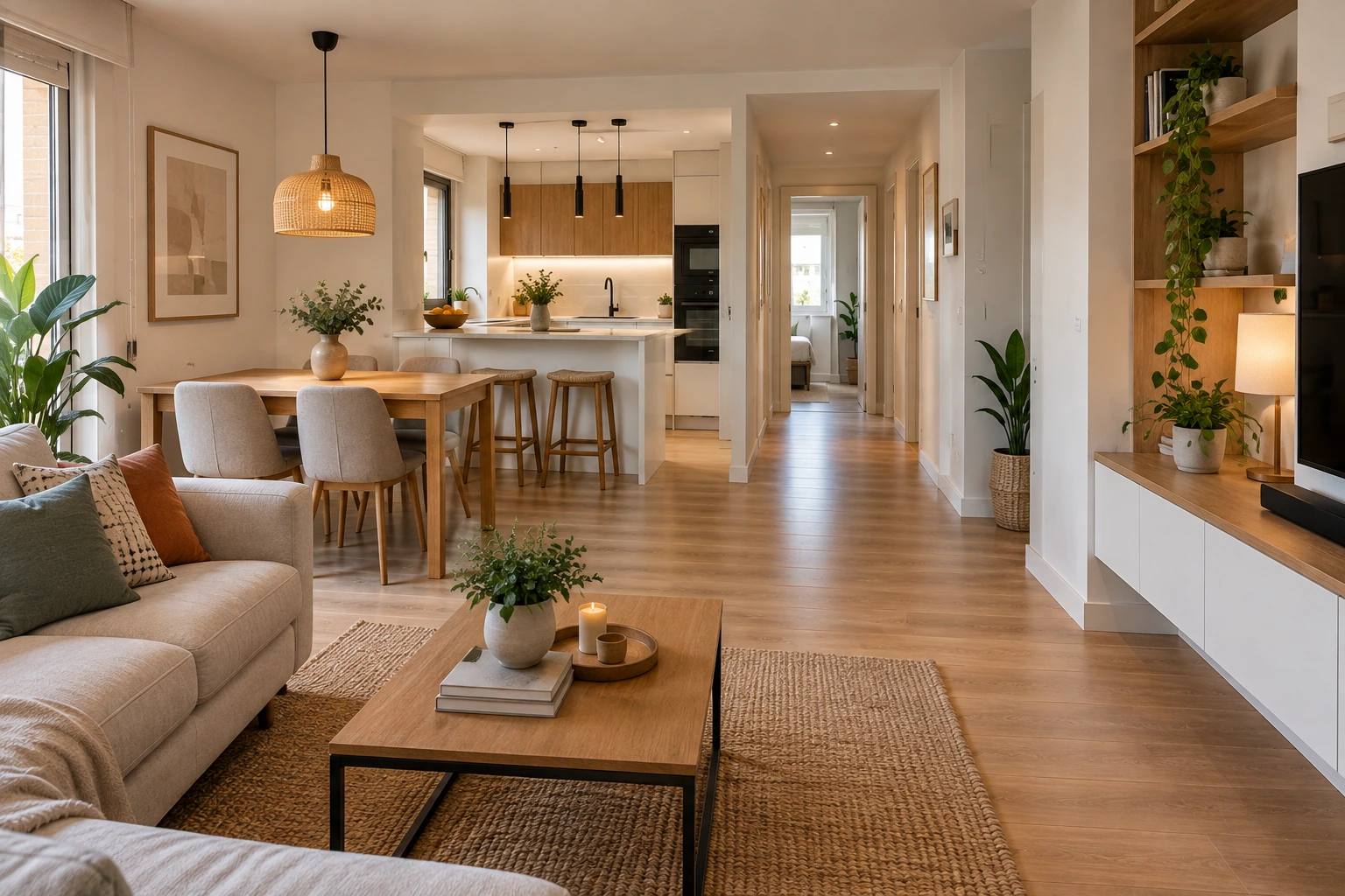 Piso de 80 m2 reformado y bien distribuido