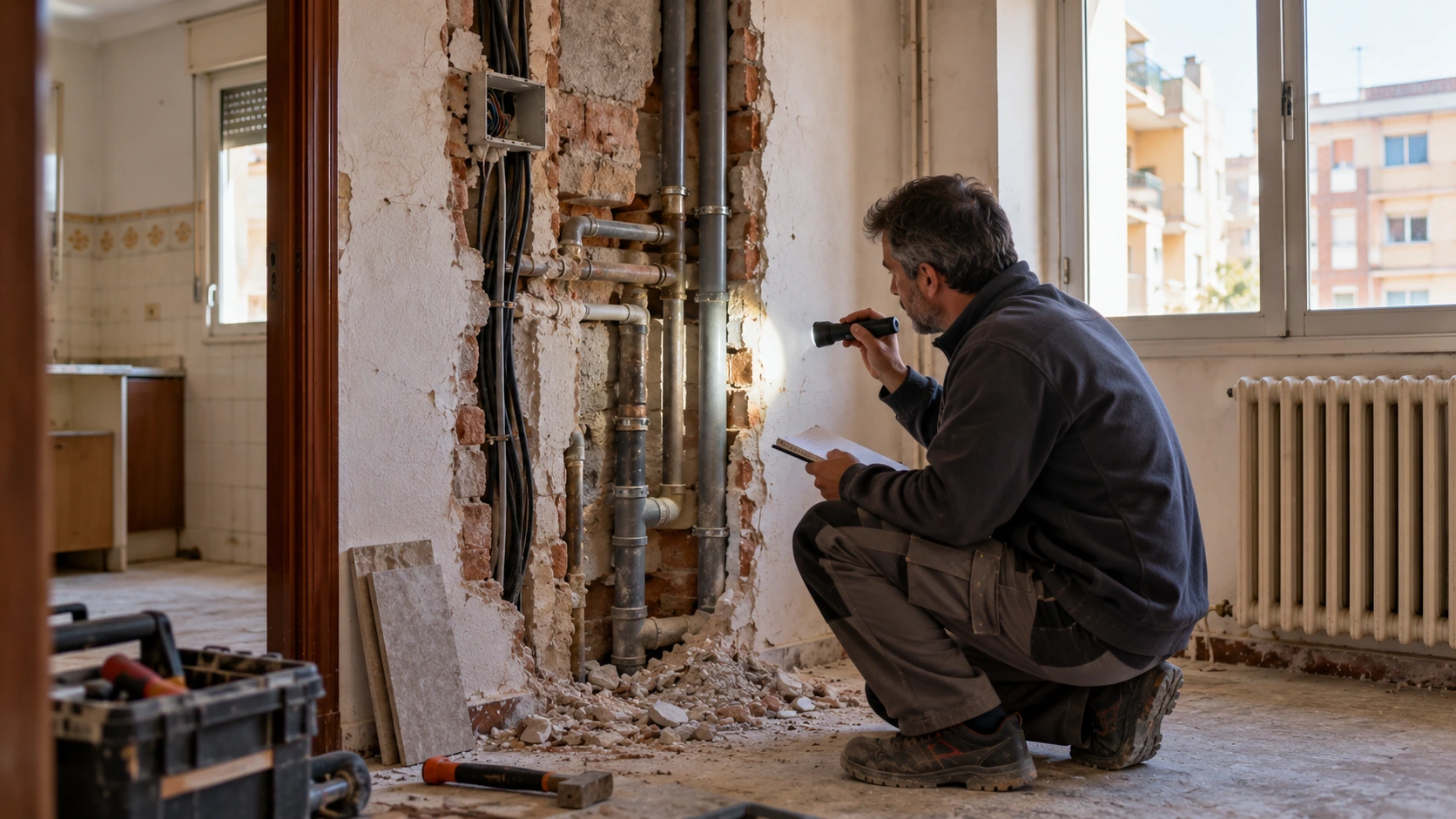 Revisar instalaciones de un piso antiguo antes de reformar
