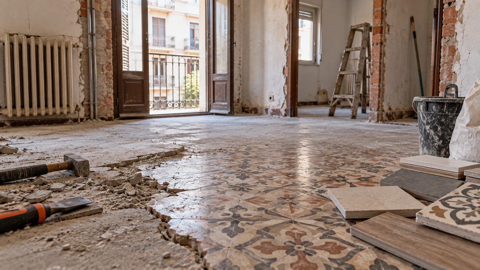 Conservar suelo original al reformar un piso antiguo