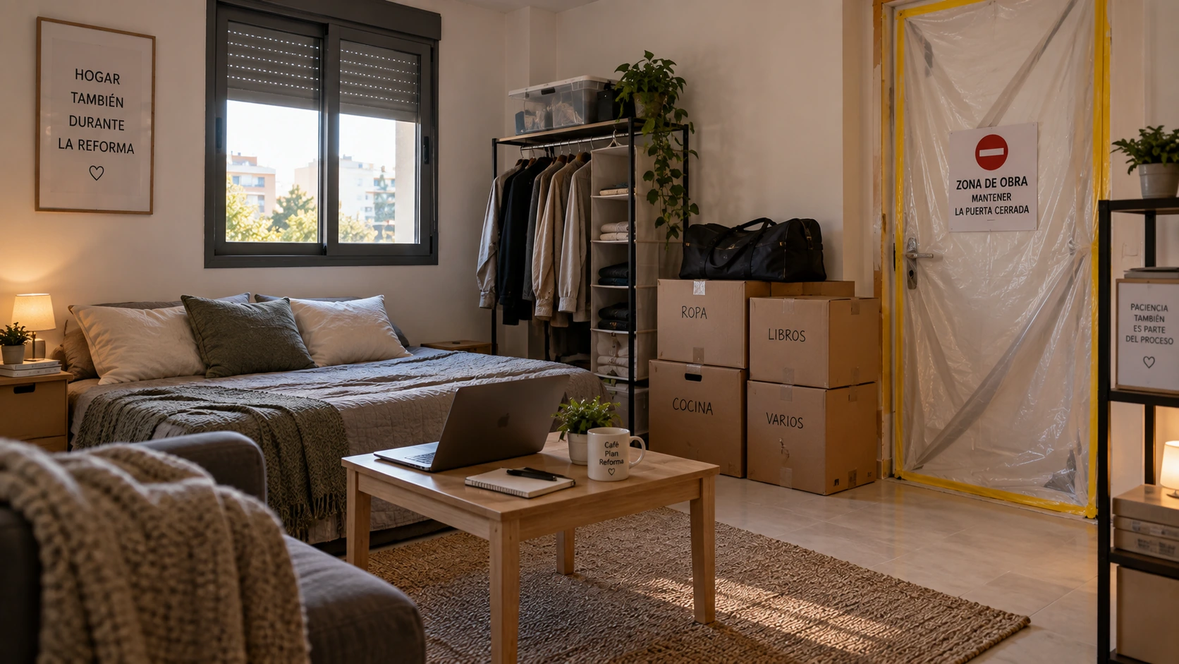 Zona habitable mientras se reforma una vivienda