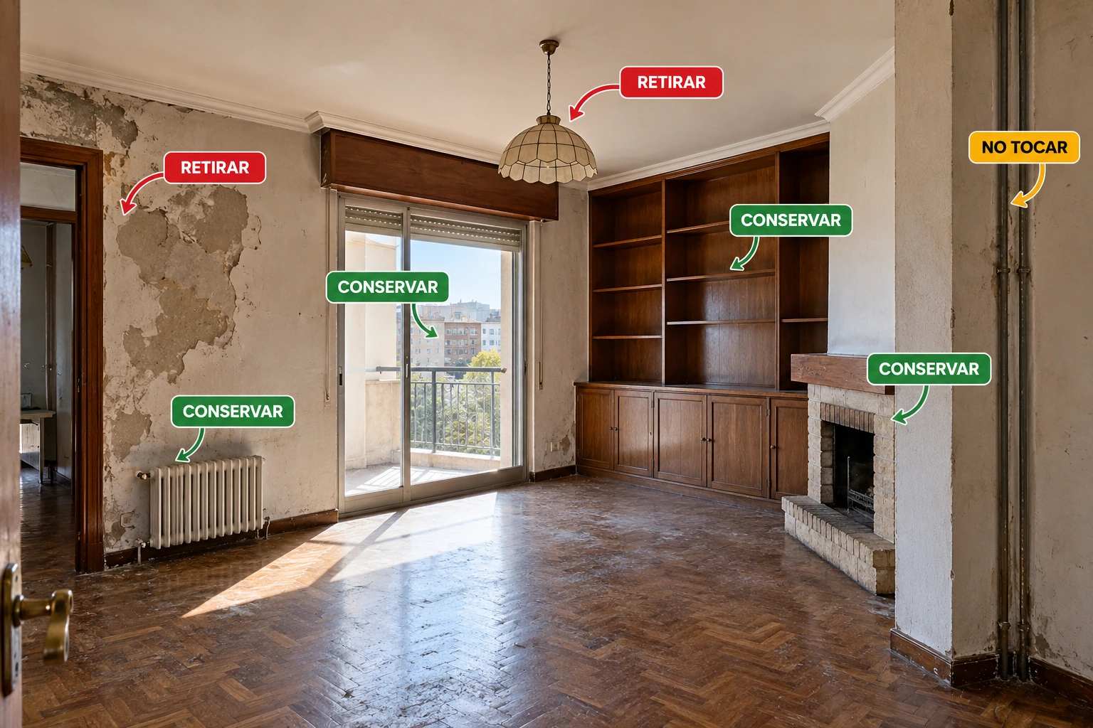vivienda antes de reformar, que conservar y que retirar Identificar elementos que deben conservarse antes de una reforma